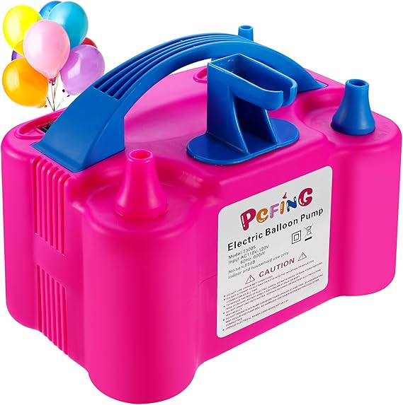 PCFING Balloon Pump Electric and Balloon Tying Tool in One, Portable Balloons Inflator Blower Mac... | Amazon (US)