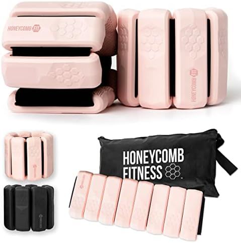 Honeycomb Fitness Ankle or Wrist Weights Pair - 1 lb Each, Adjustable Size, Wrist and Ankle Weights  | Amazon (US)