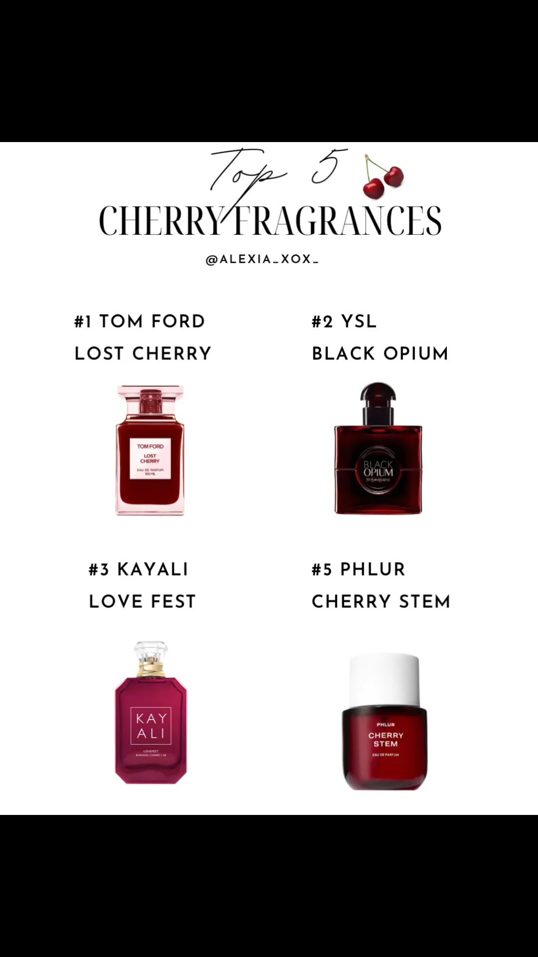 Top 5 cherry fragrances you need to try 🍒
Sweet, dark, addictive… cherry just hits different.
Which one are you choosing? 👀✨


#LTKdatenight #LTKaustralia #LTKgiftguide