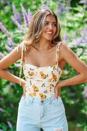 Where Troubles Melt Like Lemon Drops Top - Yellow and Cream | Hazel and Olive