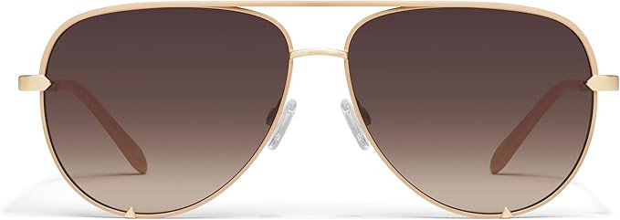 High Key Aviator Sunglasses by Quay | Amazon (US)