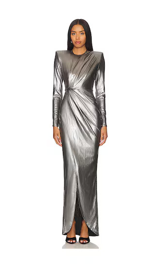 I Am The Business Gown in Gunmetal | Revolve Clothing (Global)