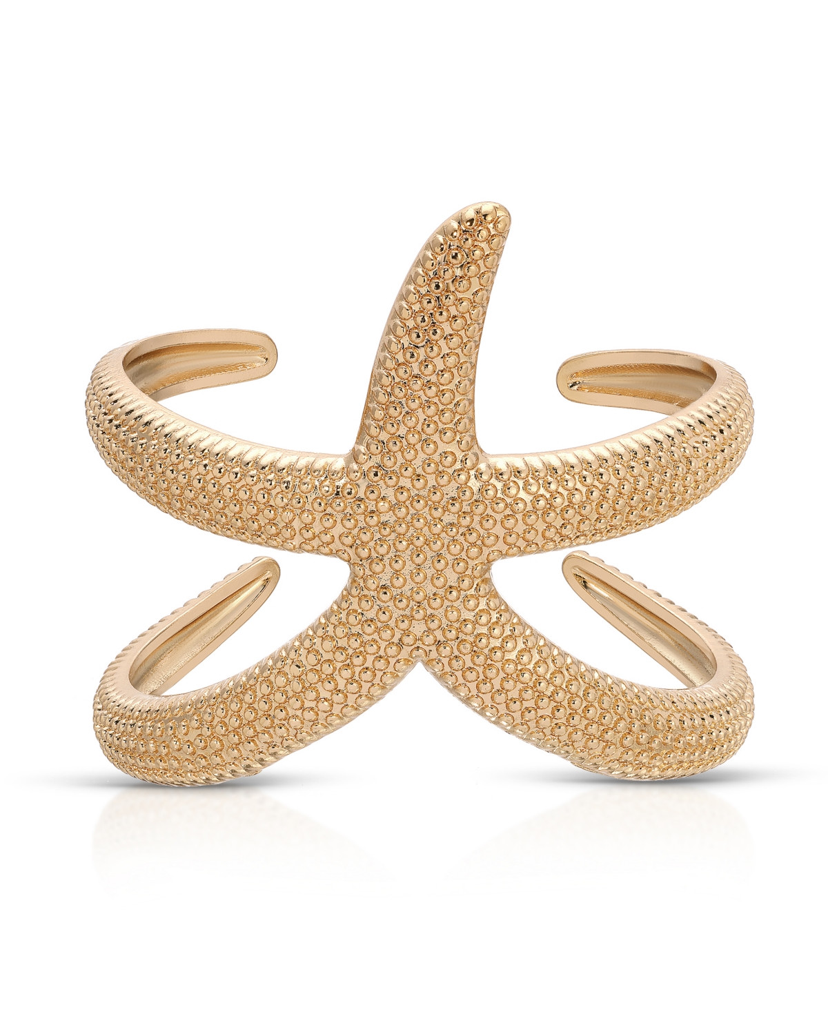 Ettika 18k Gold Plated Starfish Arm Cuff Bracelet - Gold | Macy's