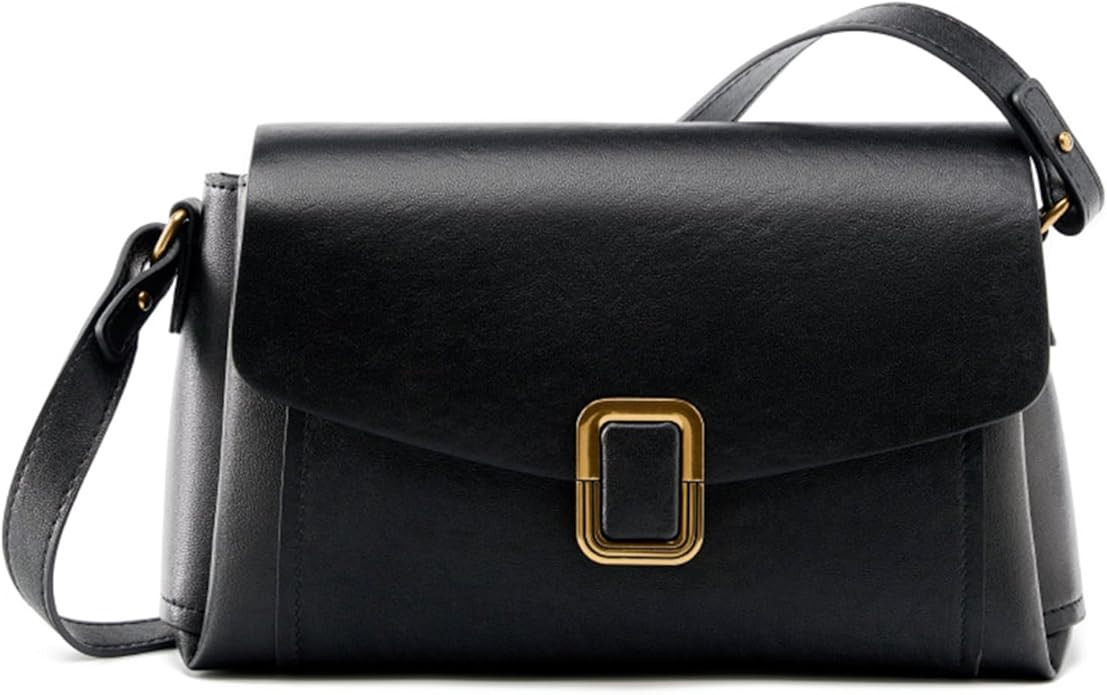 Genuine Leather Crossbody Bag for Women, Removable Satchel Adjustable Shoulder Bag | Amazon (US)