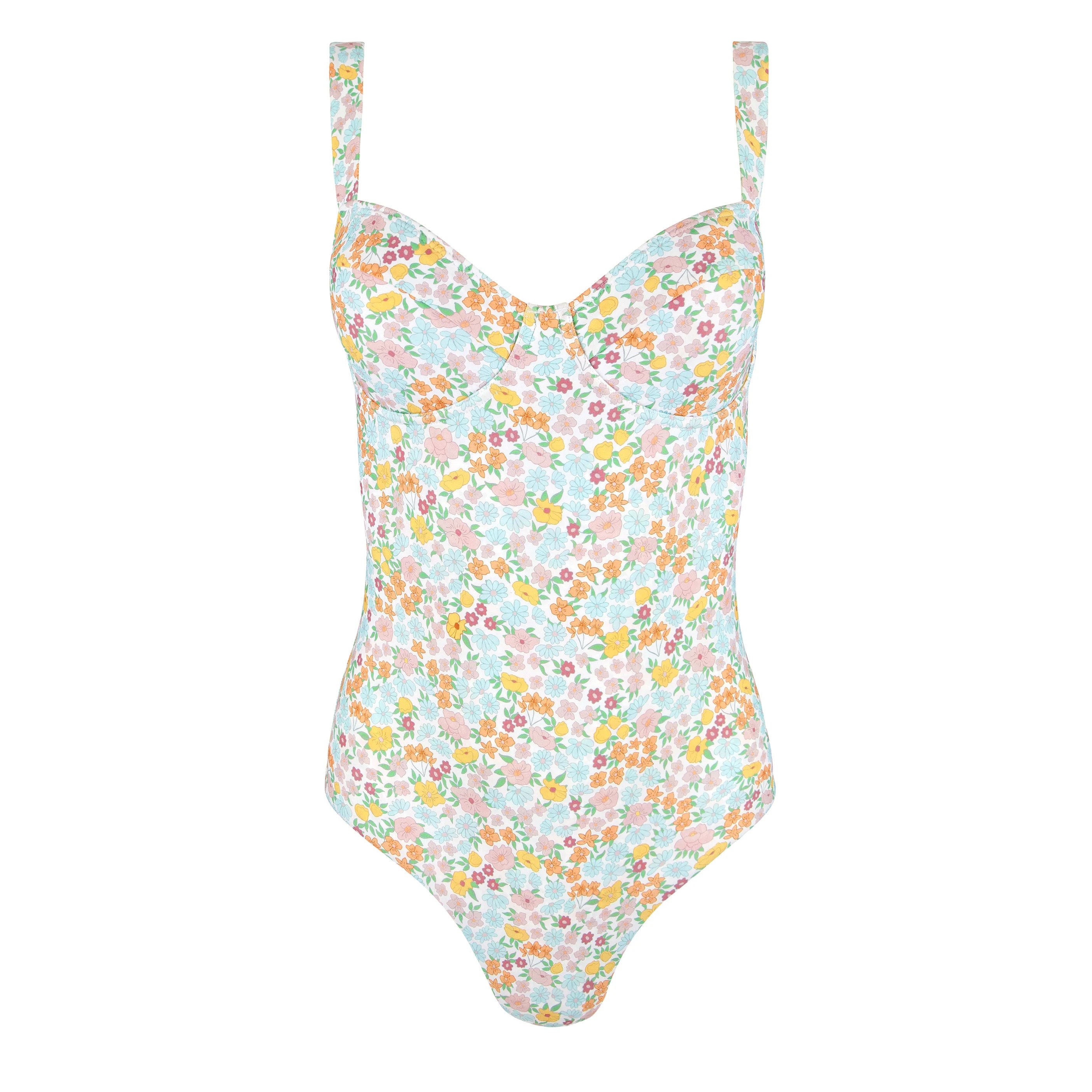 women's hawaiian floral one piece | minnow