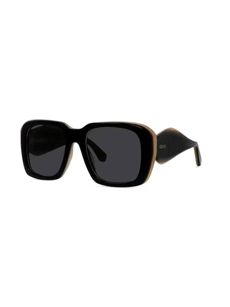 Loewe LW40198U Acetate Square-Frame Sunglasses — Black | Italist Inc.