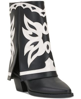 Women's Jadiza Fold-Over Cuffed Cowboy Boots, Created for Macy's | Macy's