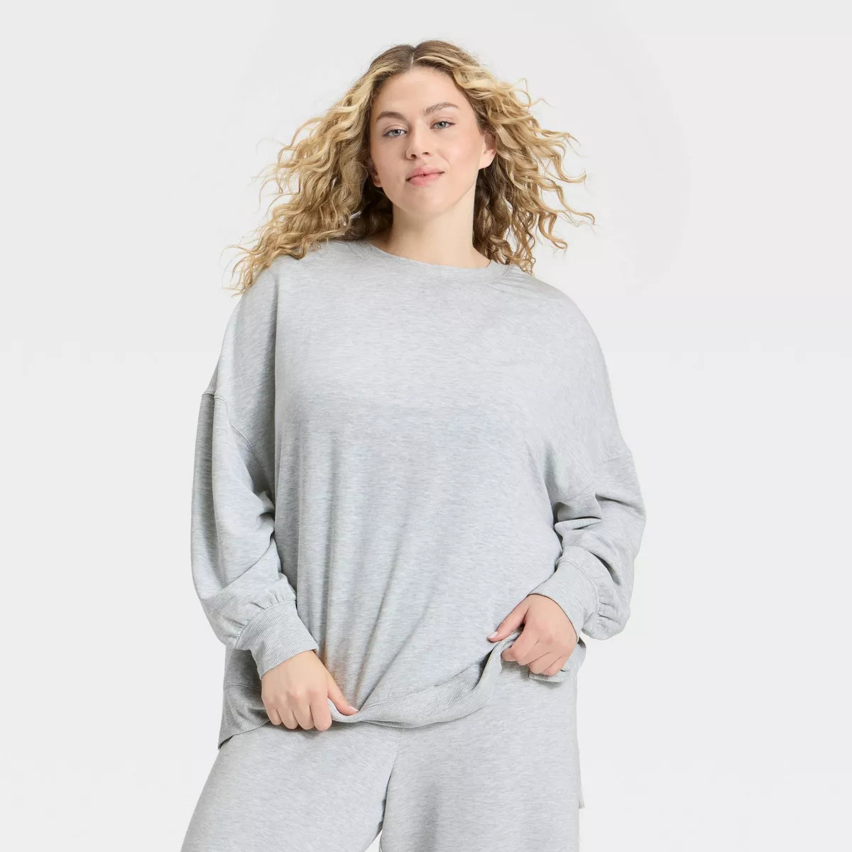 Women's PeachySoft French Terry Fleece Crewneck Sweatshirt - Wild Fable™ | Target