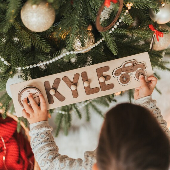 Wooden Name Puzzle Unique Baby Gift First Christmas Gift | Etsy | Etsy (US)