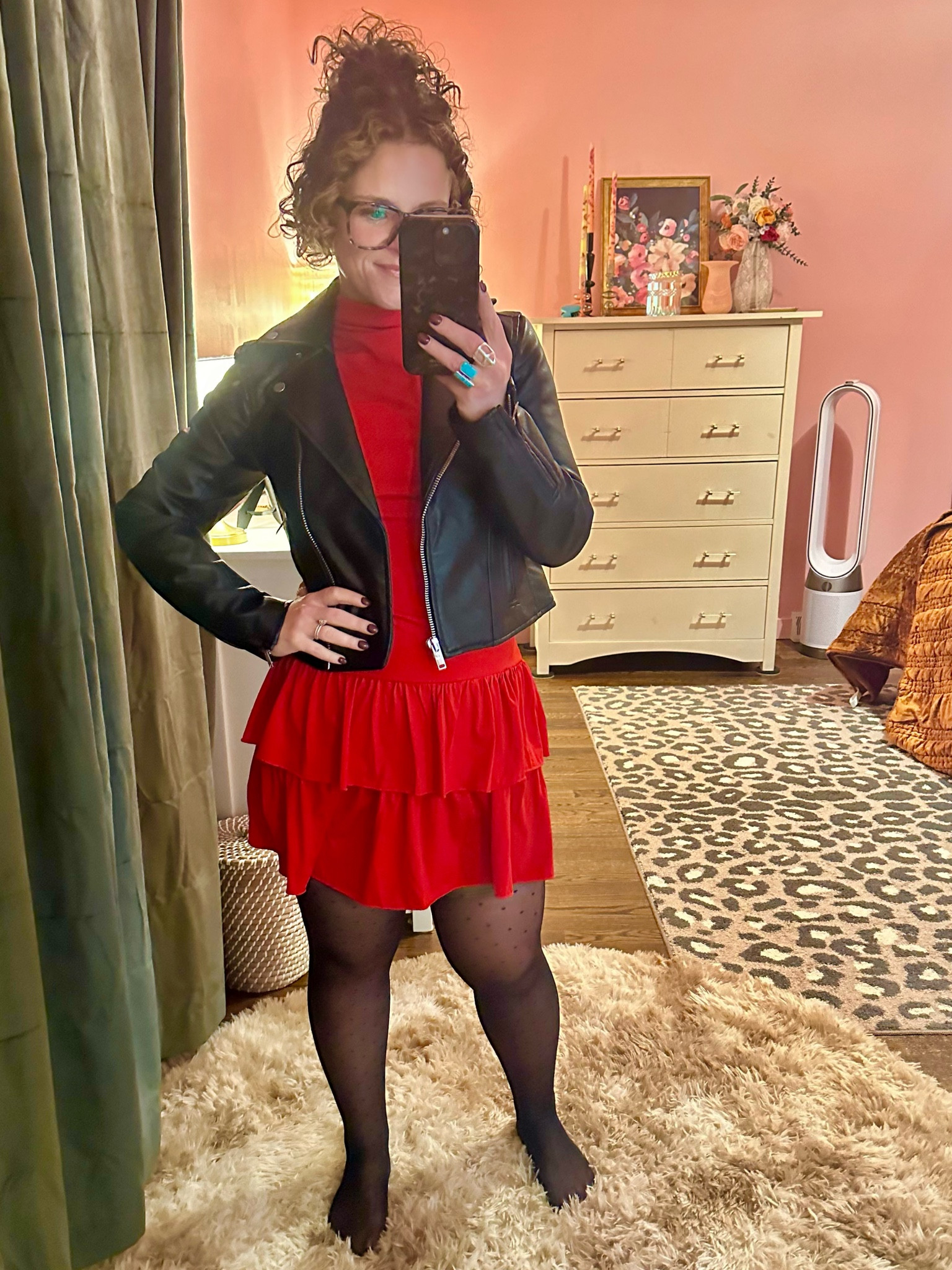 Red and leather ✨❤️‍🔥

#LTKMidsize #LTKStyleTip #LTKHoliday