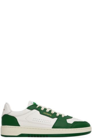 White & Green Dice Lo Sneakers | SSENSE