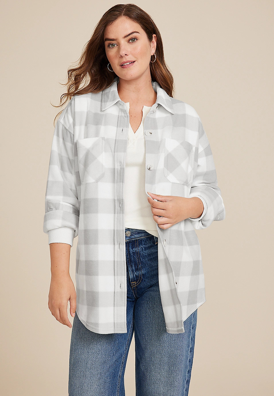 Wilder Fleece Shacket | Maurices