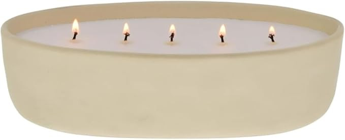 Oversized Red Lava & Citrus Scent Ceramic Candle, 2 Pound - 5-Wick, 48 Hours Burn | Amazon (US)