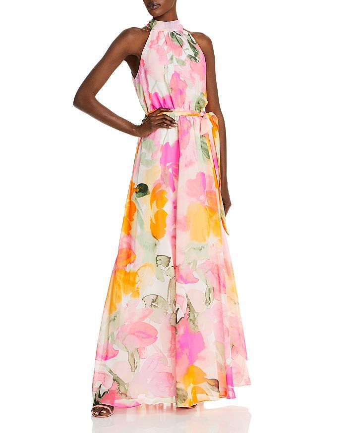 Floral Halter Gown | Bloomingdale's (US)