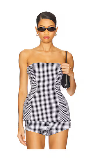 Linda Top in Black & White | Revolve Clothing (Global)
