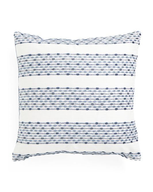 22x22 Embroidered Stripe Pillow | TJ Maxx