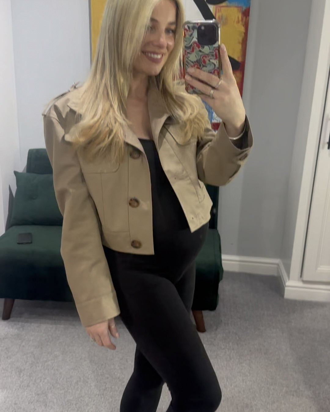 Date night look in the Kate Bumpsuit and River Island jacket and loafers 

#32weekspregnant #maternityclothes #maternityoutfit #pregnant #pregnantlooks #pregnantoutfitideas 

#LTKVideo #LTKbump #LTKbaby