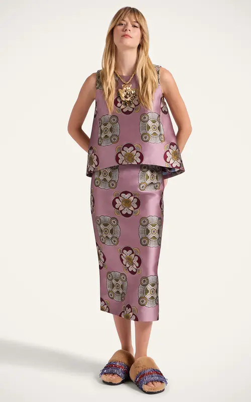 La DoubleJ La Scala Top in Nucleus Dusty Pink at Nordstrom, Size Small | Nordstrom