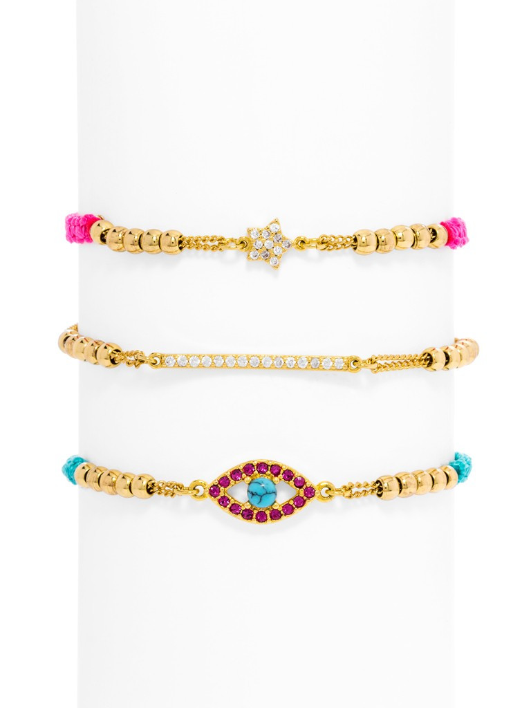 Tassel Pull Bracelet Set | BaubleBar (US)