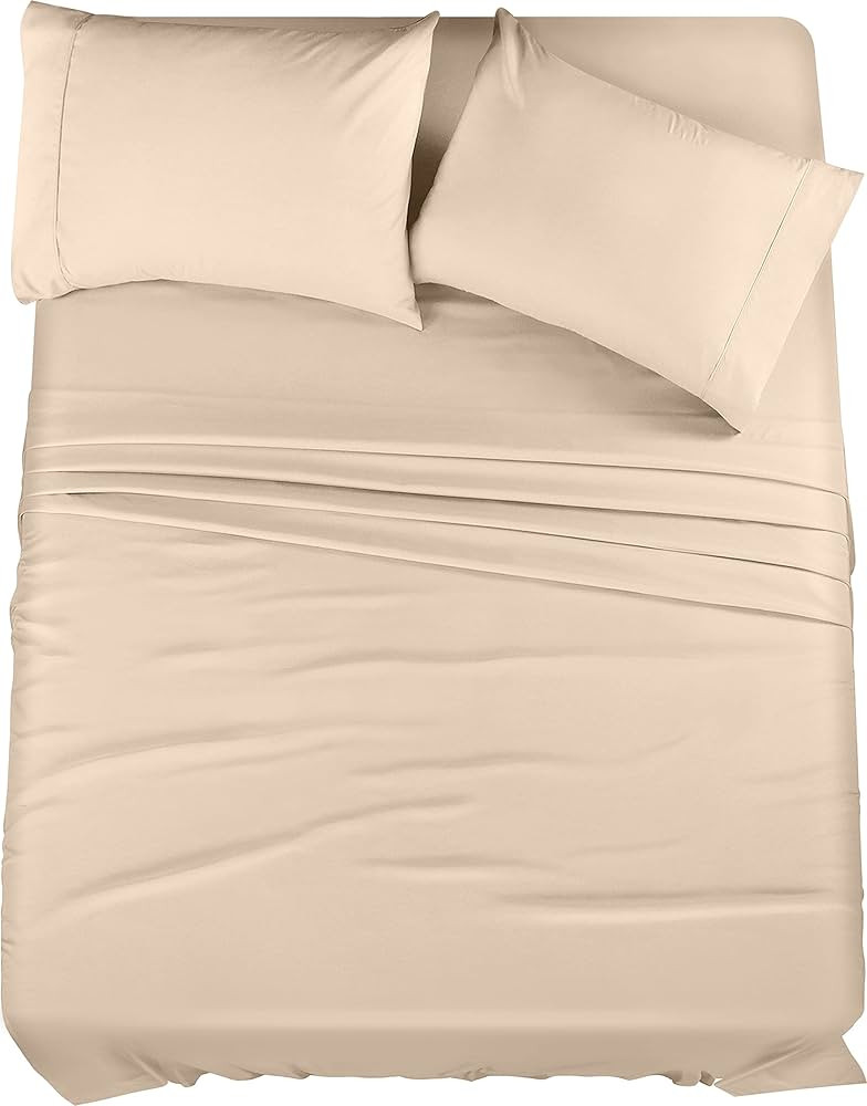 Utopia Bedding Queen Sheet Set – 4 Piece Bed Sheets for Queen Size Bed, Soft and Breathable Mic... | Amazon (US)