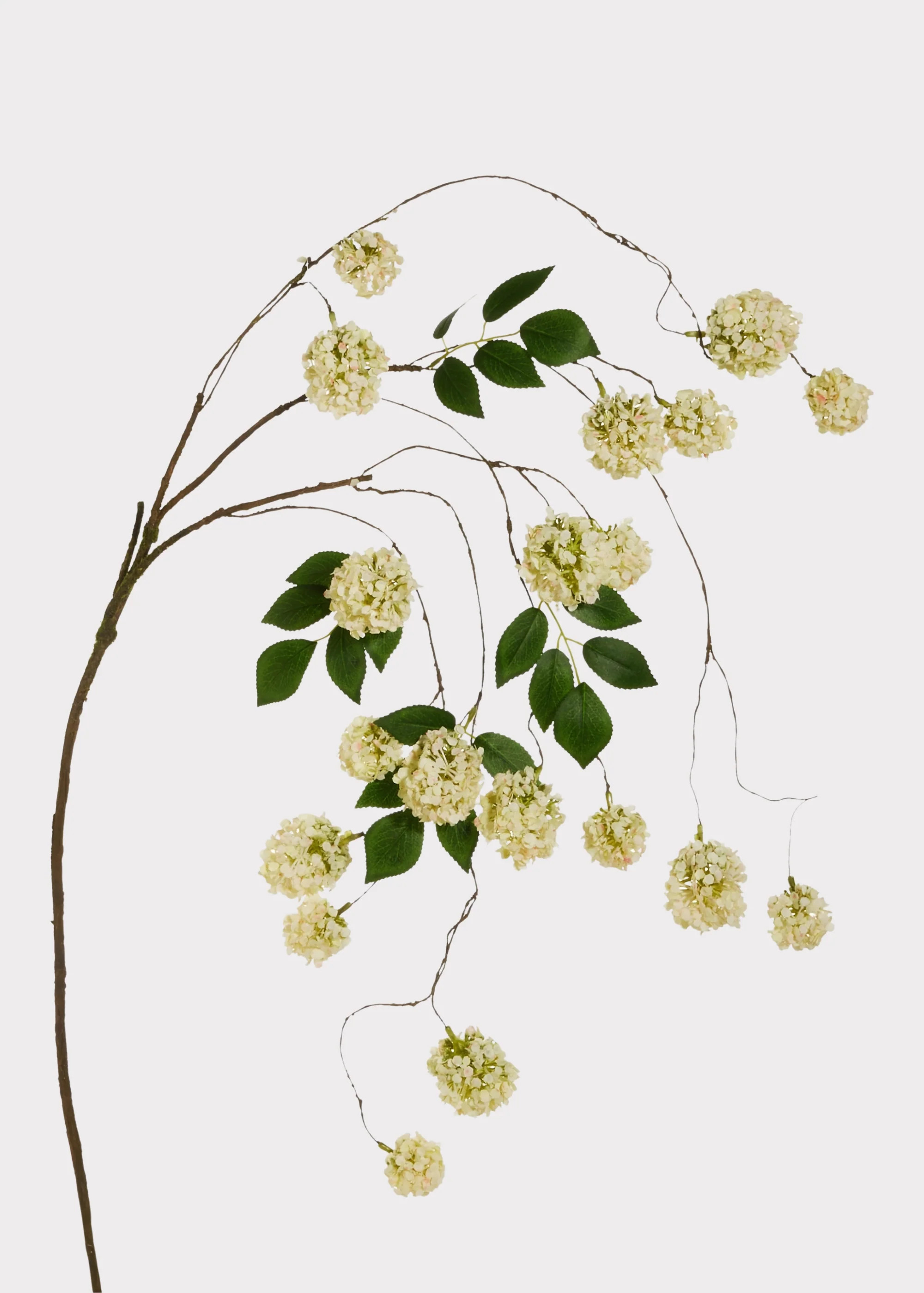 Green Hydrangea Branch | Artificial Hanging Flower Branches at Afloral | Afloral