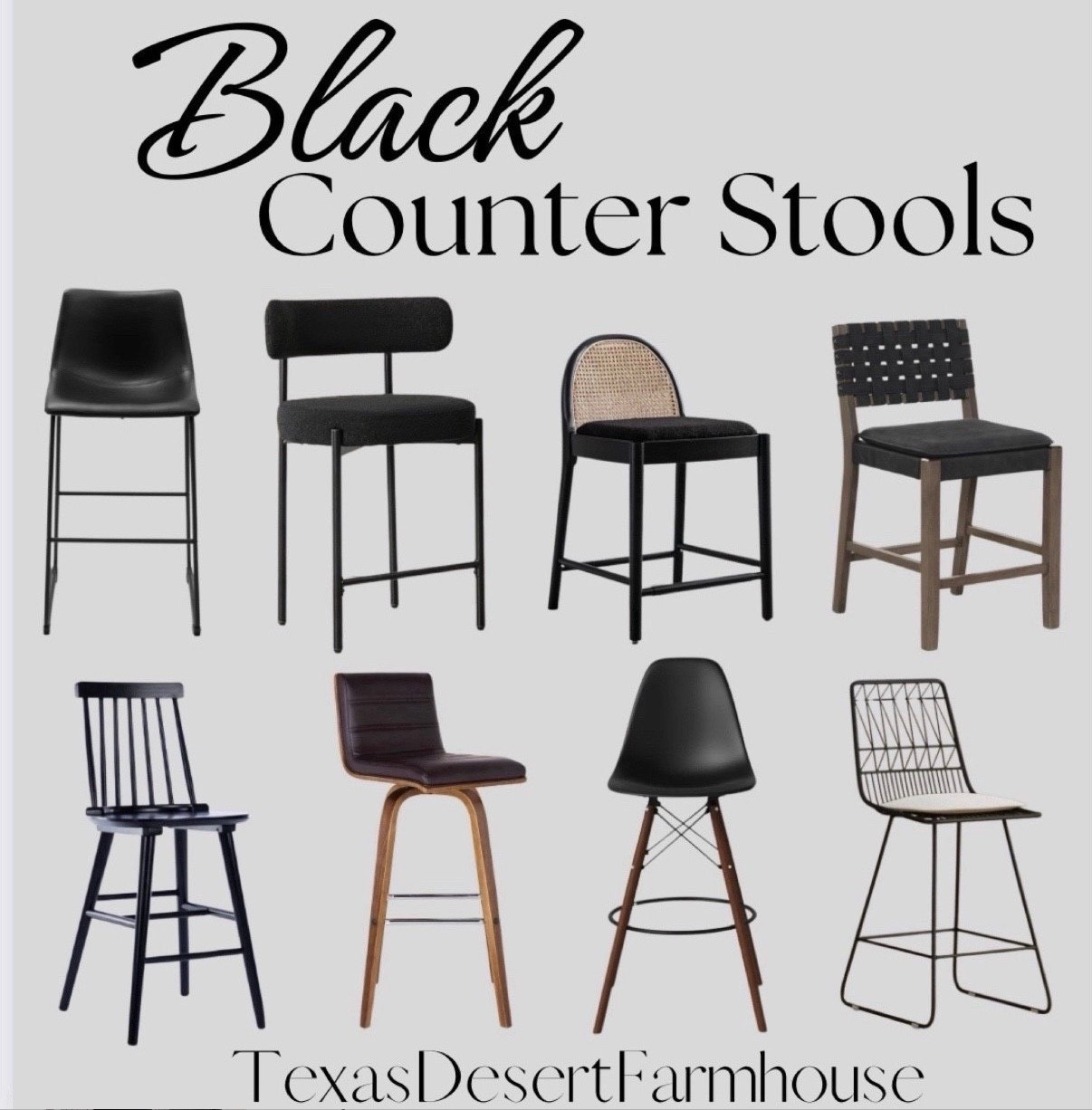 Black Counter Stools

DUOMAY Modern Bar Stools Set of 2, 26 Inches Counter Height Barstools with Rattan Back, Sherpa Fabric Upholstered Kitchen Island Chair with Wood Legs for Home Bar Coffee Shop, Black

Nathan James Cohen Mid-Century Modern Leather Bar Stool, Counter Height Chair in Solid Wood Frame with Footrest and Woven Leather Back for Kitchen, Black

Locus Bono 24'' Boucle Counter Stools Set of 2,Black Bar Stools with Backs,Counter Height Bar Stools for Kitchen Island/Kitchen Counter,Upholstered Counter Chairs (Black)

Armen Living Vienna 26" Counter Height Swivel Brown Faux Leather and Walnut Wood Bar Stool

#counterstool #counterstools #barstool #barstools #blackcounterstools #blackbarstool #kitchenisland #diningchair #diningroom #kitchenfurniture

#LTKsalealert #LTKhome #LTKstyletip

#LTKStyleTip #LTKCyberWeek

#LTKSaleAlert #LTKHome #LTKmomlife