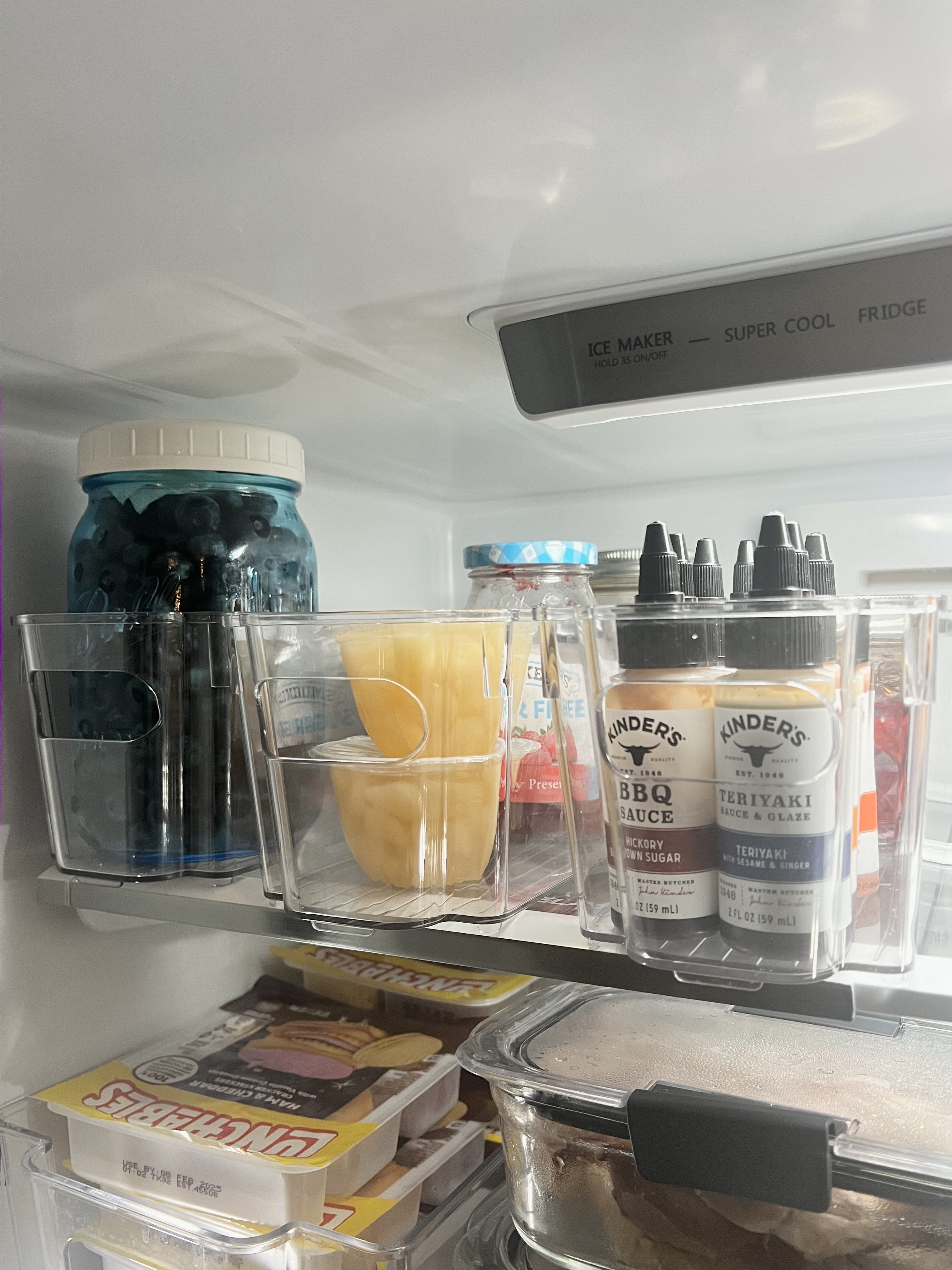 Fridge organization makes it easier for yourself and your family! These clear bins are great! 

#LTKHome #LTKFamily