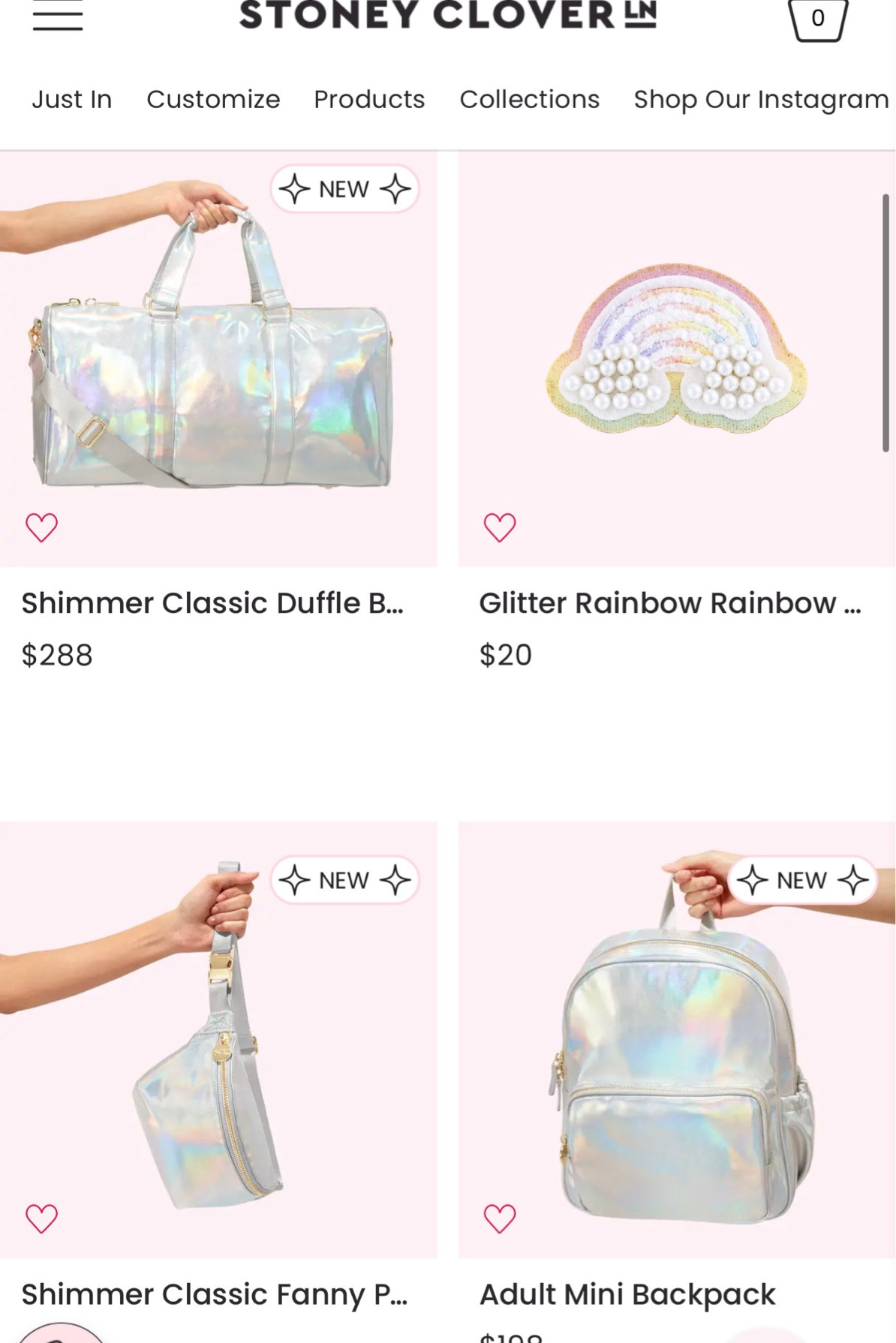 Girls Patch Glitter Rainbow Mini Backpack P