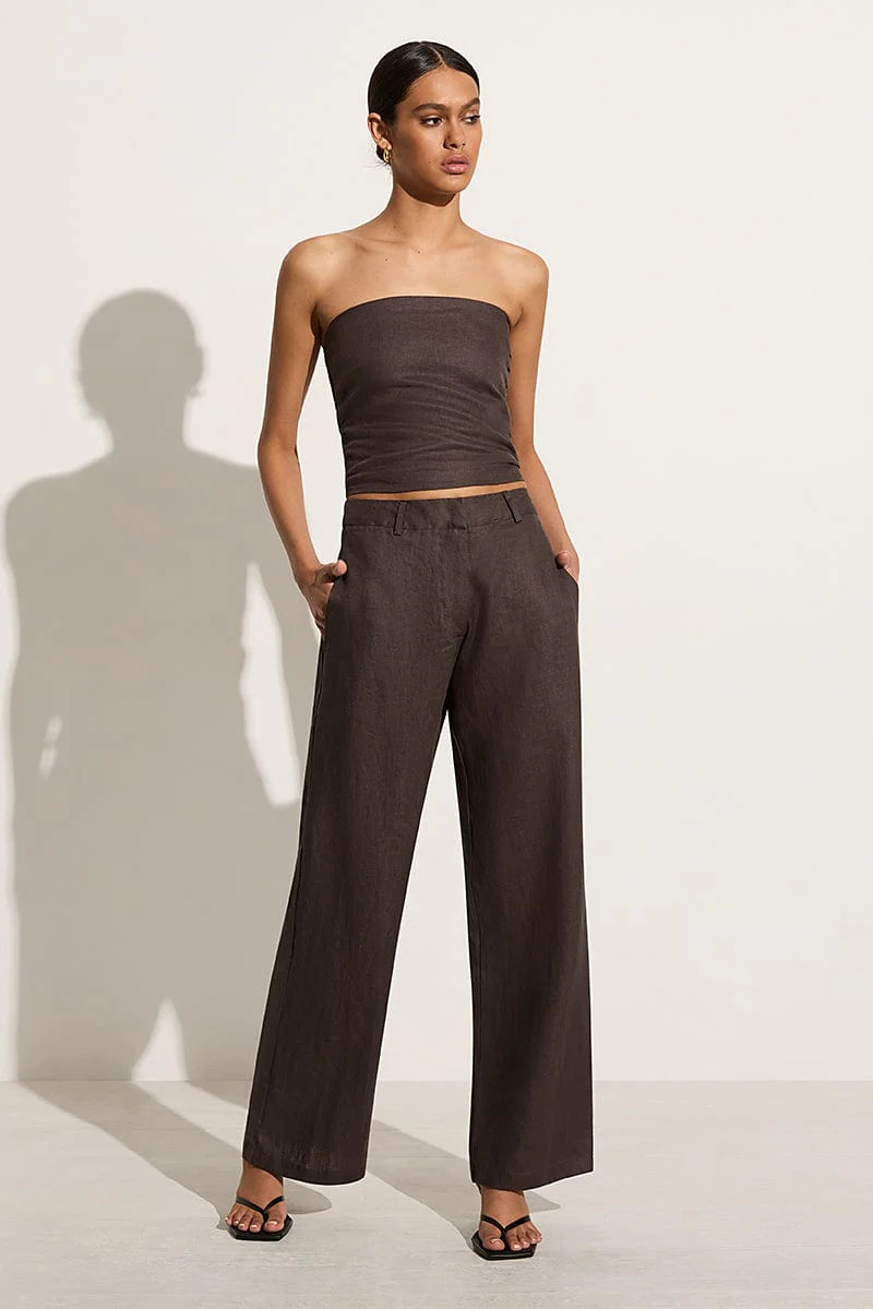 Rossio Pant Charcoal | Faithfull (AU)