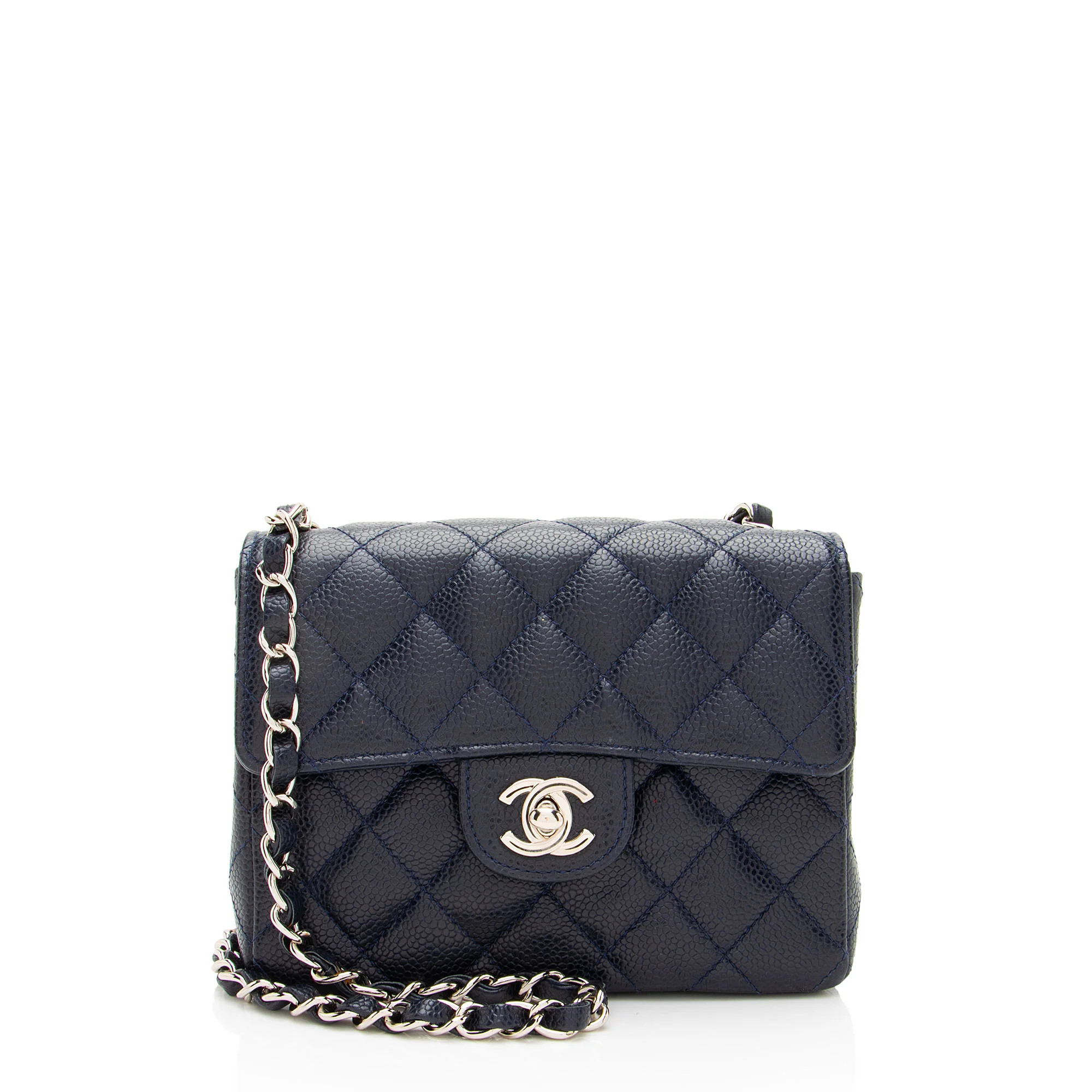 Chanel Vintage Caviar Classic Square Mini Flap Bag | Shop Simon