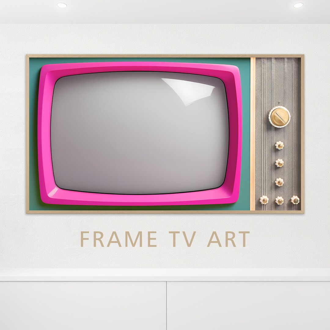 Retro TV Samsung Frame TV Art: 50s 60s Nostalgia (Digital Download) | Etsy (US)