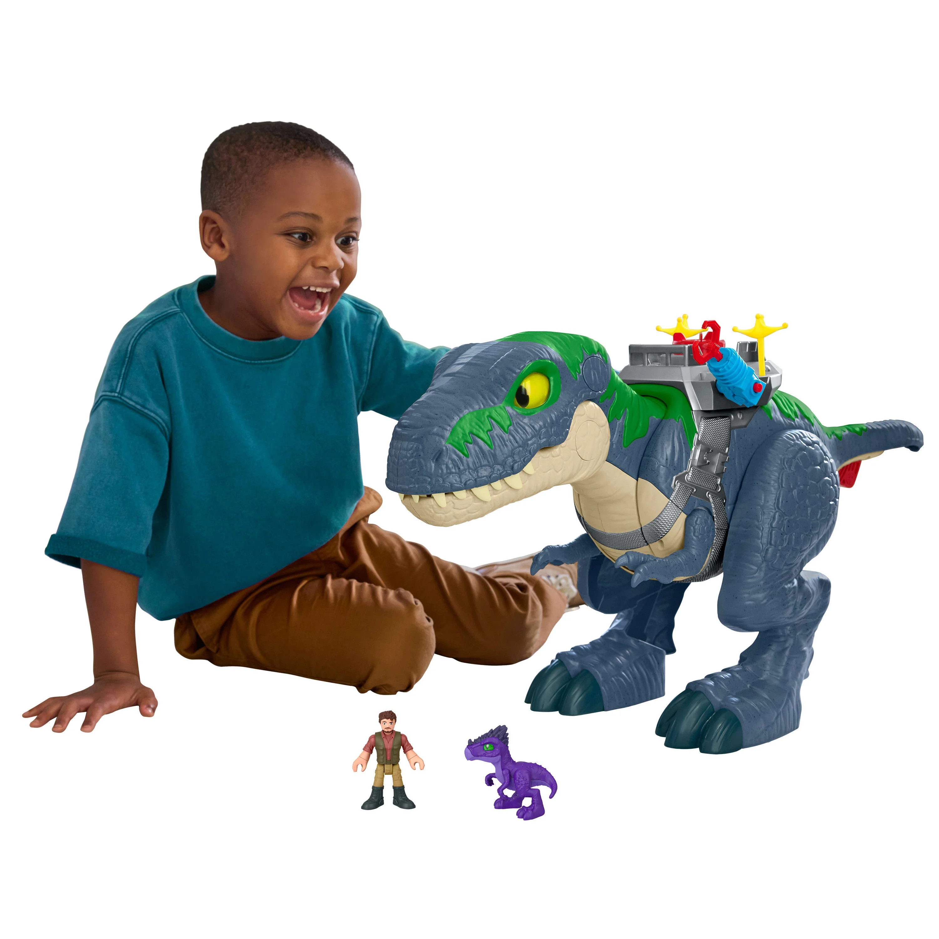 Fisher-Price Imaginext Jurassic World Rebirth Ultimate Action Chomp T. rex Dino Toy & Action Figu... | Walmart (US)