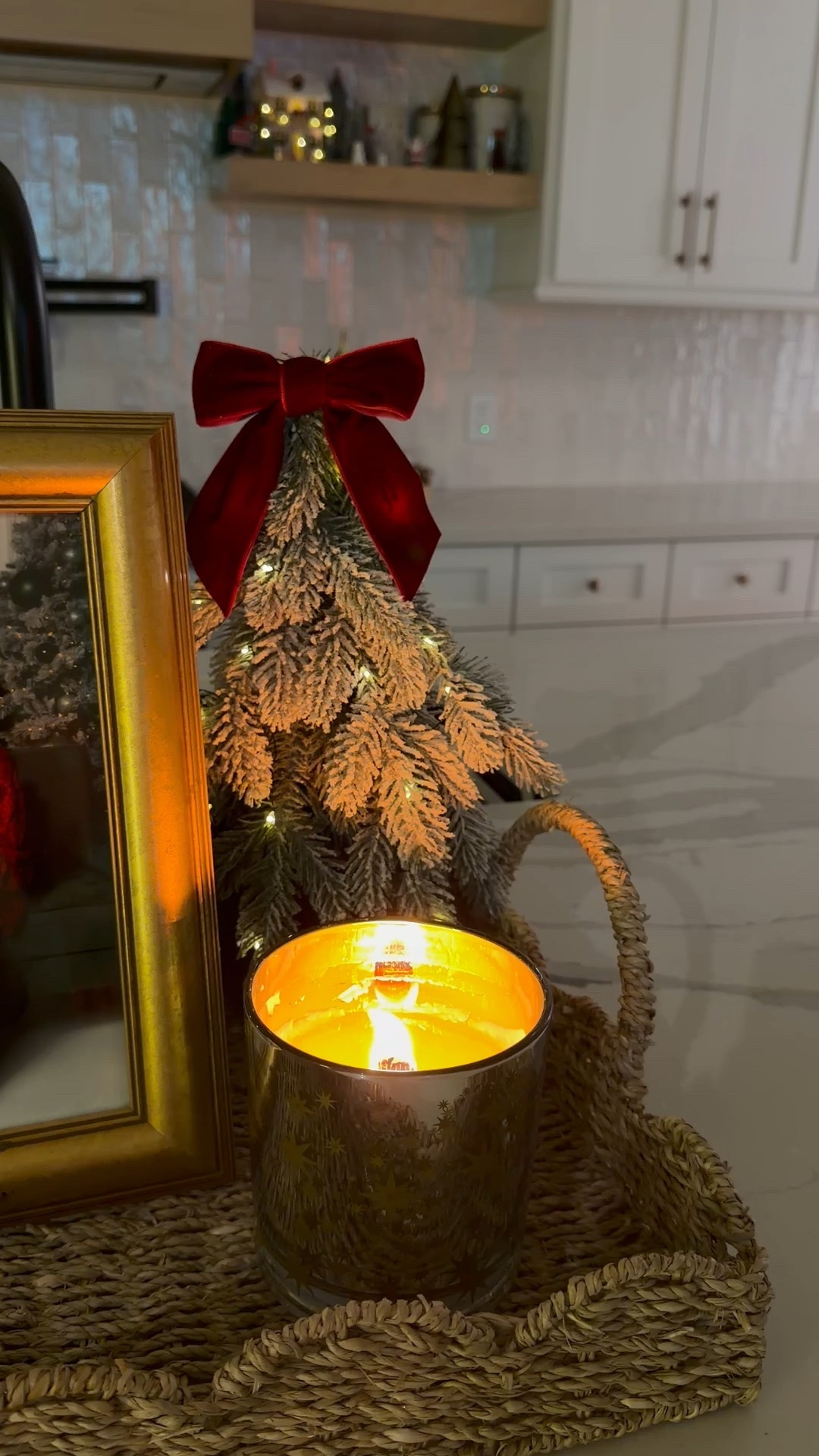 Favorite candle from Target and a few Christmas touches. Velvet Santal and sleigh ride are both my favorites and both can work for after Christmas too. 

#LTKHome #LTKHoliday