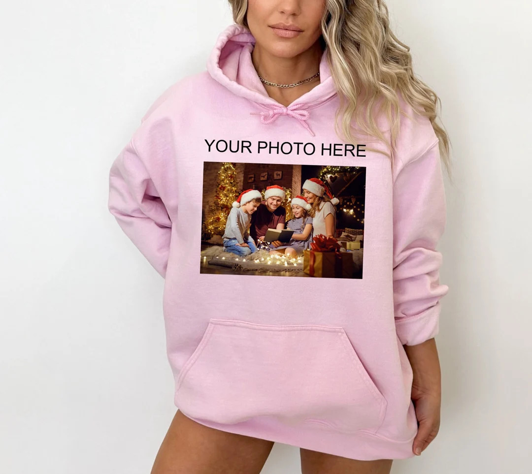 Picture Hoodie, Photo Hoodie, Custom Hoodie With Photo, Custom Picture Gift, Custom Sweatshirt Gr... | Etsy (US)