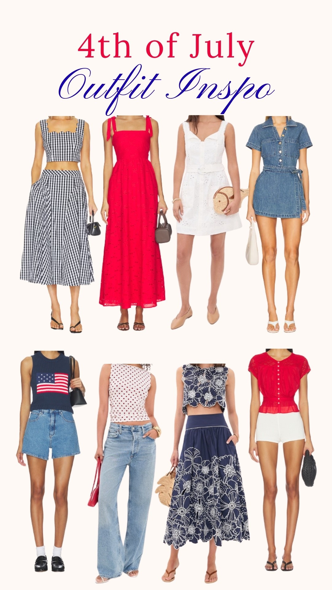 Fourth of July Outfit Inspo 🇺🇸❤️💙

#LTKSeasonal #LTKootd #LTKgrwm