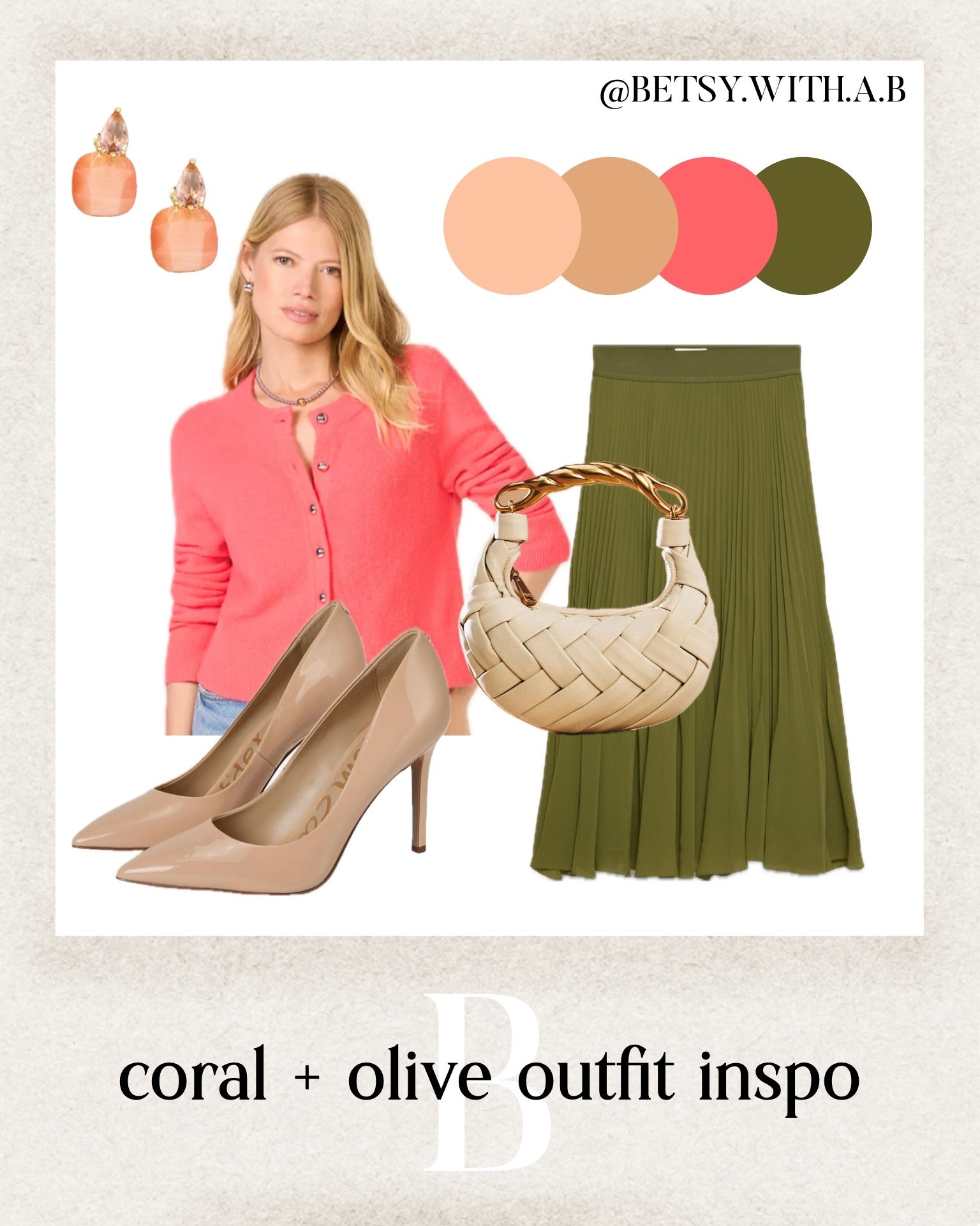 Are you a doting who misses wearing olive? WEAR IT! Just slide it away from your face and try it with corals & peaches. 


#LTKstyletip #LTKworkwear #LTKover40