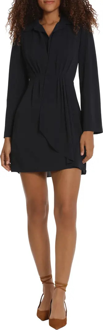 DONNA MORGAN FOR MAGGY Ruffle Detail Long Sleeve Minidress | Nordstrom | Nordstrom