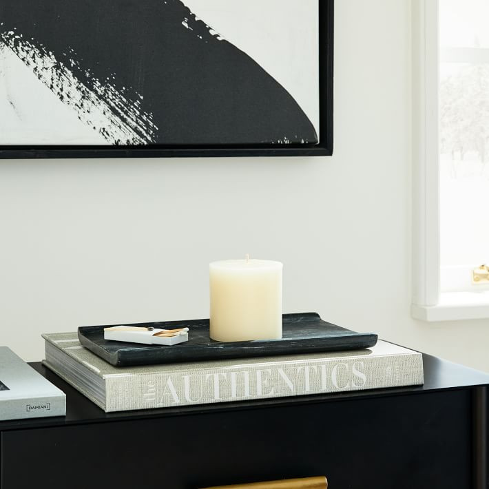 Unscented Wax Pillar Candle | West Elm (US)