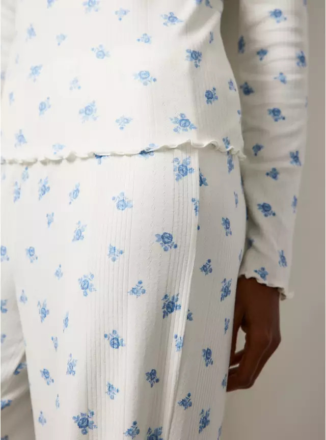 White Floral Pointelle Pyjamas XL | Tu Clothing