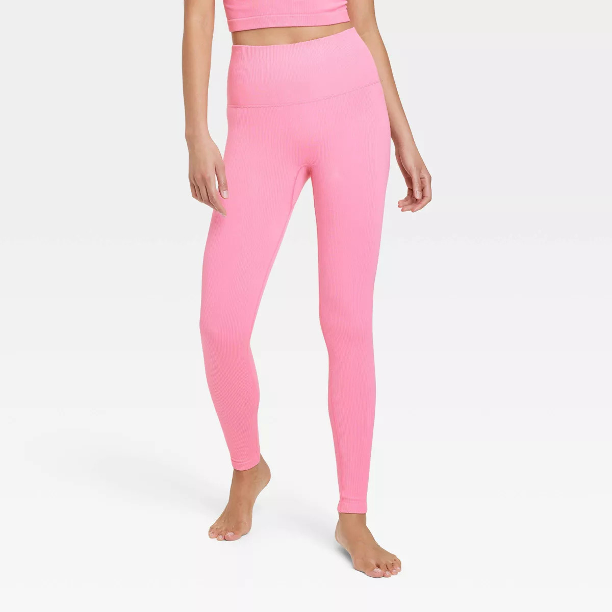 Women's Seamless High-Rise Rib Leggings - All in Motion™ | Target