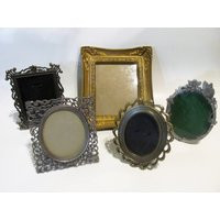 Old Ornate Pictures Frames, Pewter, Made in Italy, Easel Back, Set Of 5 | Etsy (US)