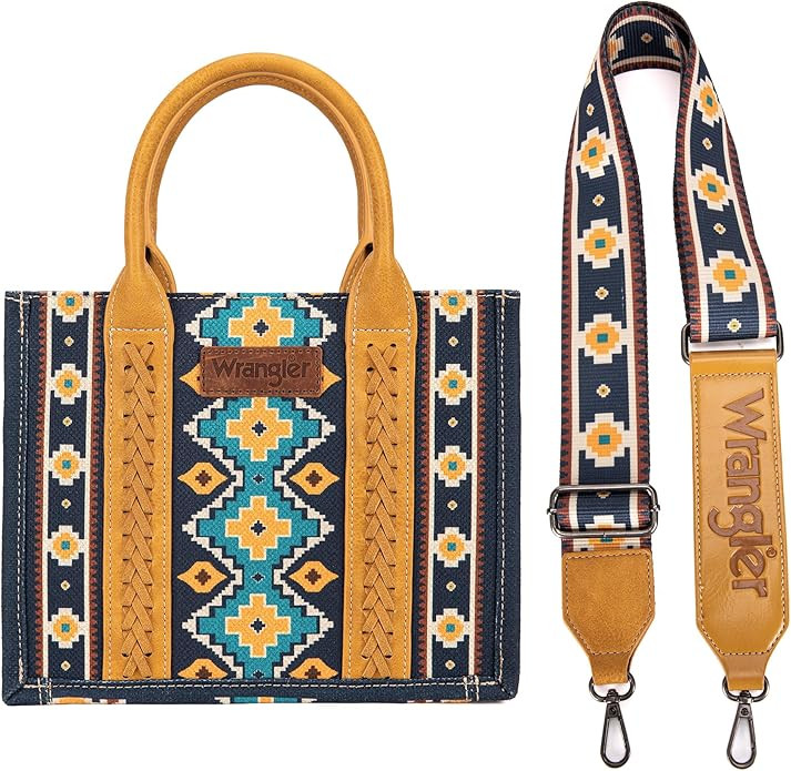 Wrangler Tote Bag Western Purses for Women Shoulder Boho Aztec Handbags | Amazon (US)
