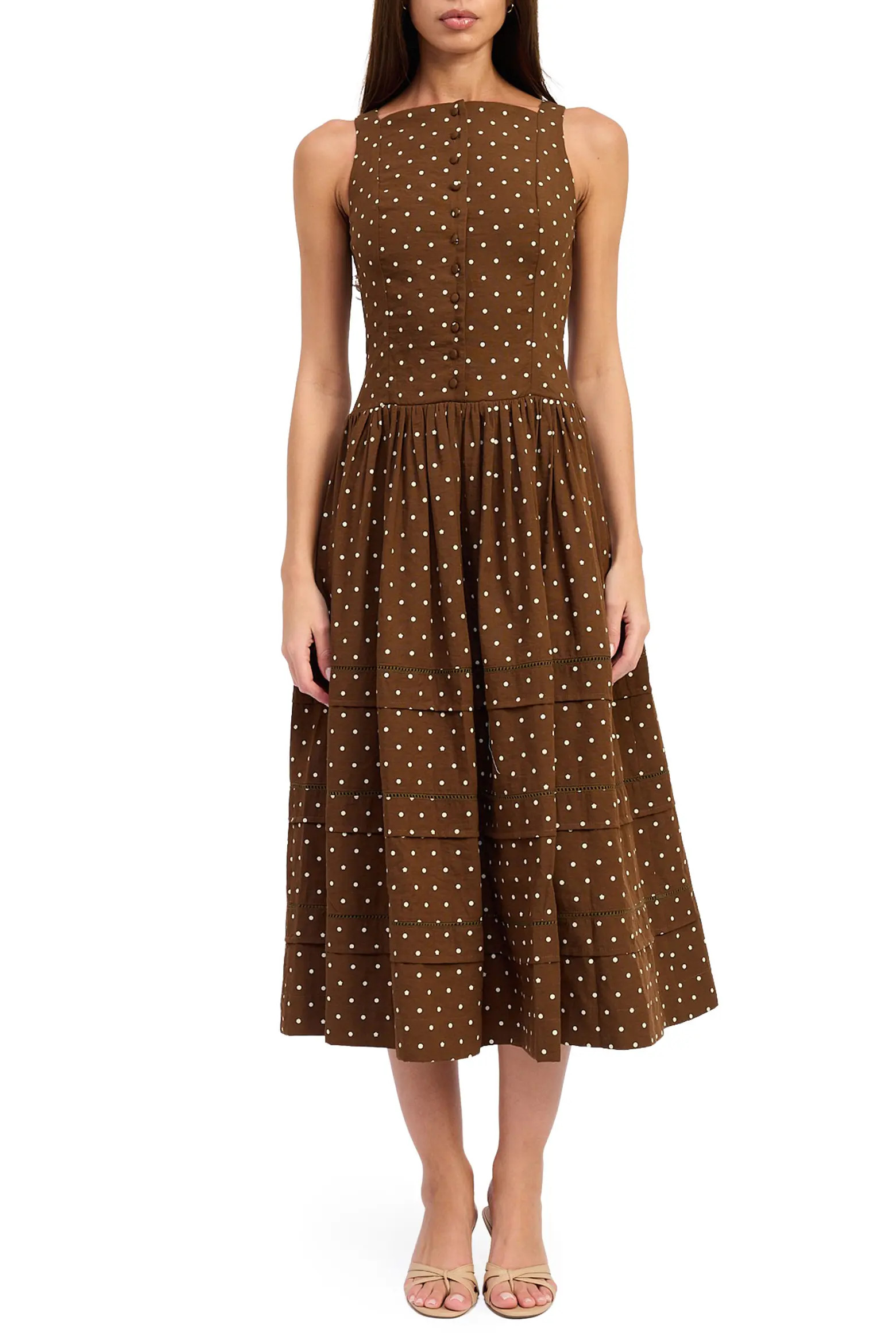 Stella Polka Dot Midi Dress (Women) | Nordstrom | Nordstrom