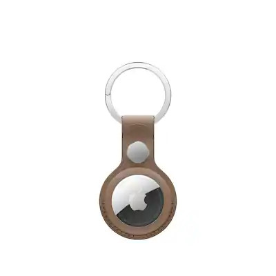 Apple - AirTag FineWoven Key Ring - Taupe | Best Buy U.S.