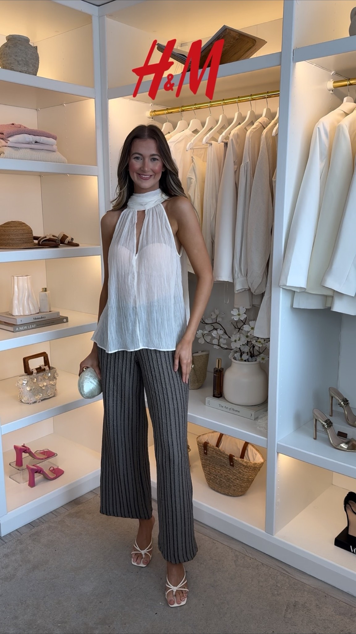 Evening outfit wearing size S in top and trousers 🤍

#LTKsummer #LTKuk #LTKdatenight