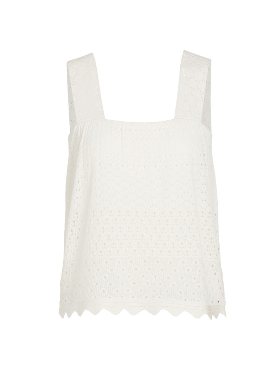 Carmen Pointelle-Knit Tank | Saks Fifth Avenue