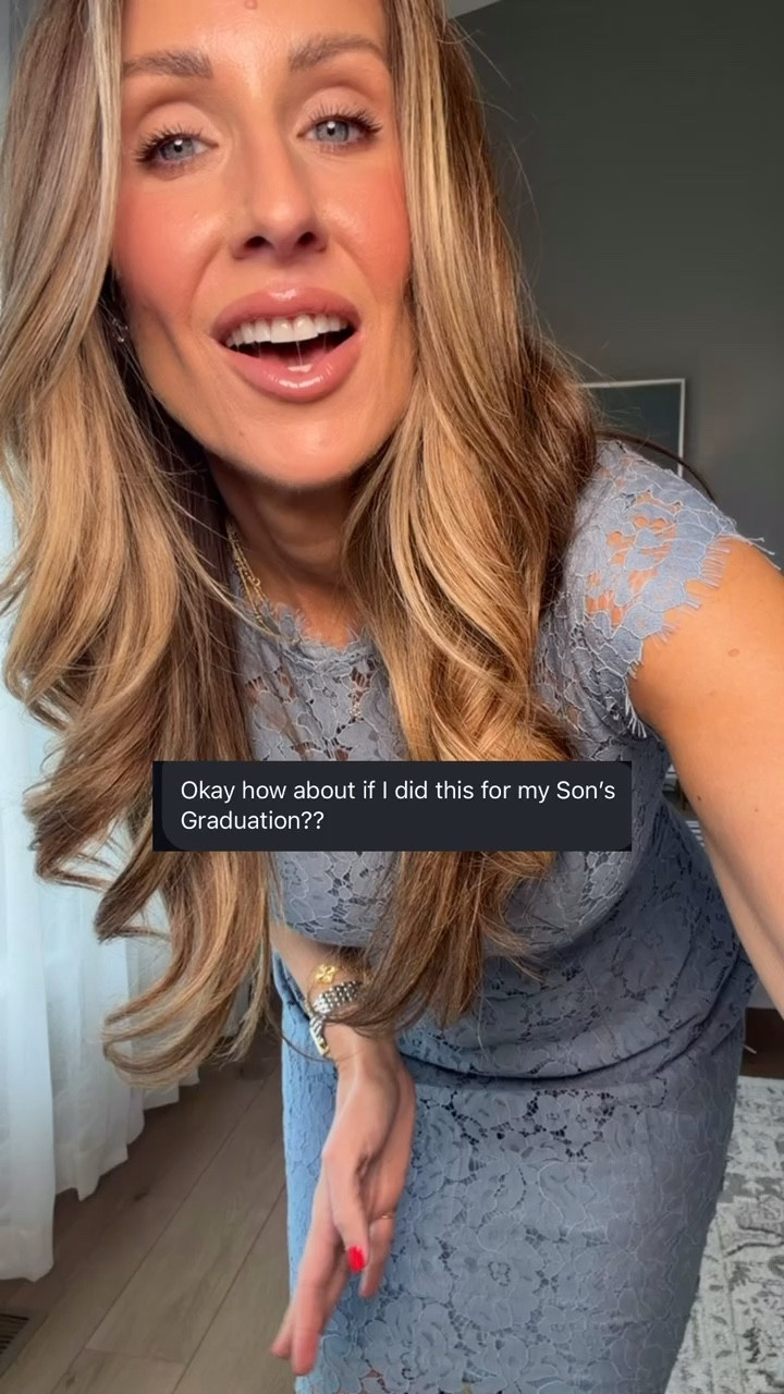 Such a pretty, polished option when you want to feel a little more dressed up without overthinking it. The fit is so flattering and this color is perfect for weddings, showers, graduations, or any spring event.

lace dress outfit, wedding guest dress, spring dress outfit, feminine style, classy outfit ideas, event outfit, flattering dress, midi dress look, dressy outfit ideas, timeless style

#LTKSeasonal #LTKmomlife #LTKootd