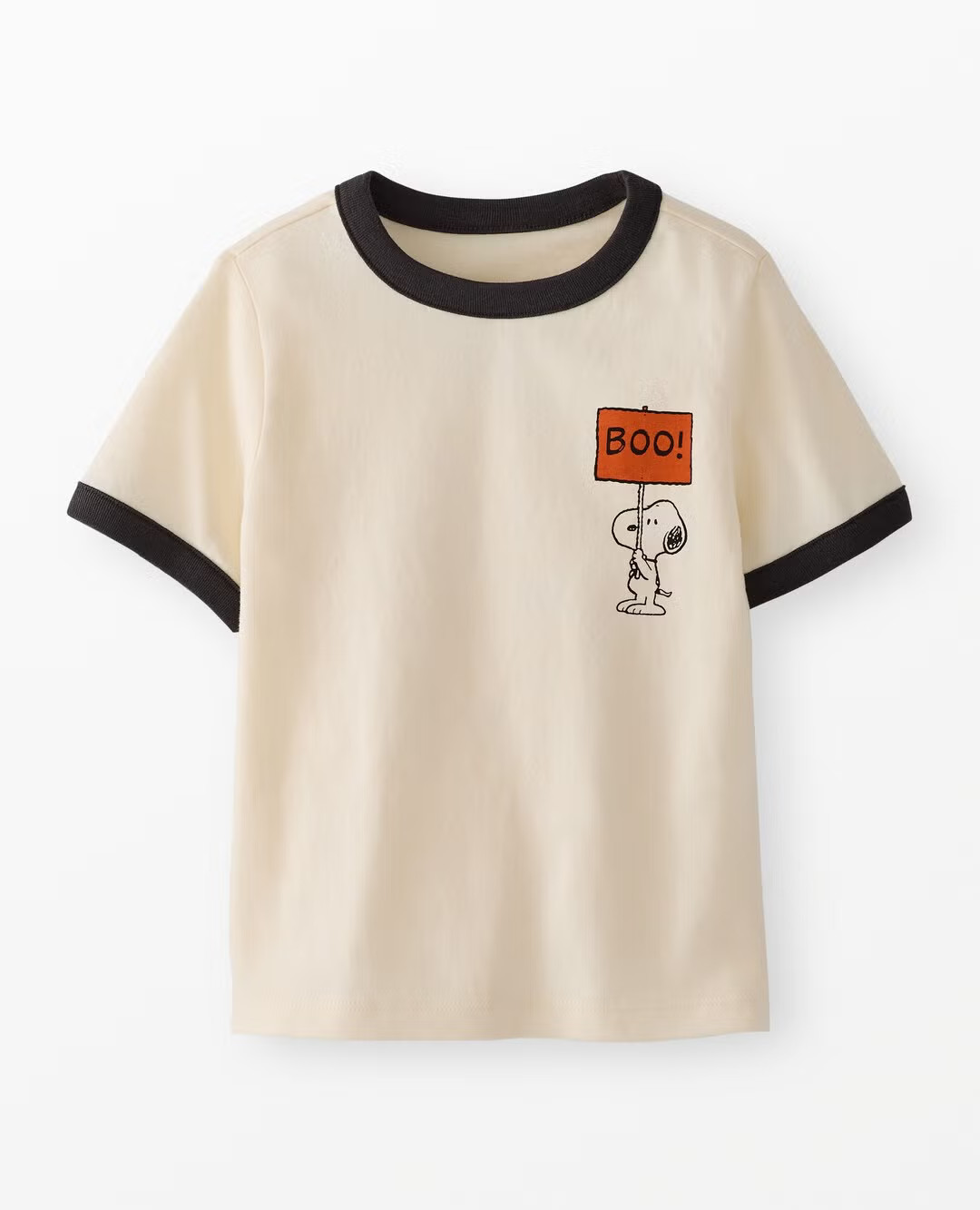 Peanuts Halloween Classic Fit Ringer T-Shirt | Hanna Andersson