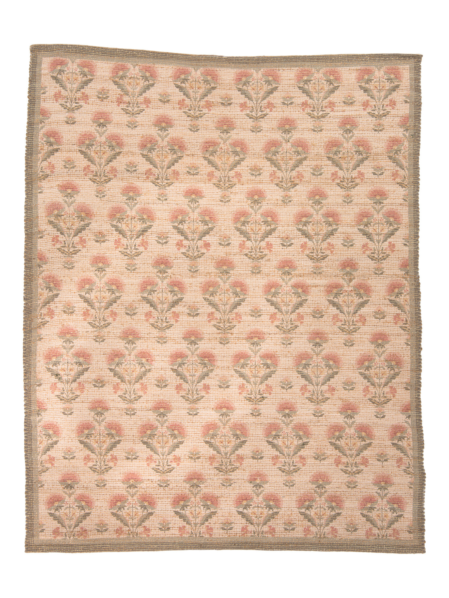 8x10 Jute Hand Woven Floral Rue Area Rug | Home | Marshalls | Marshalls
