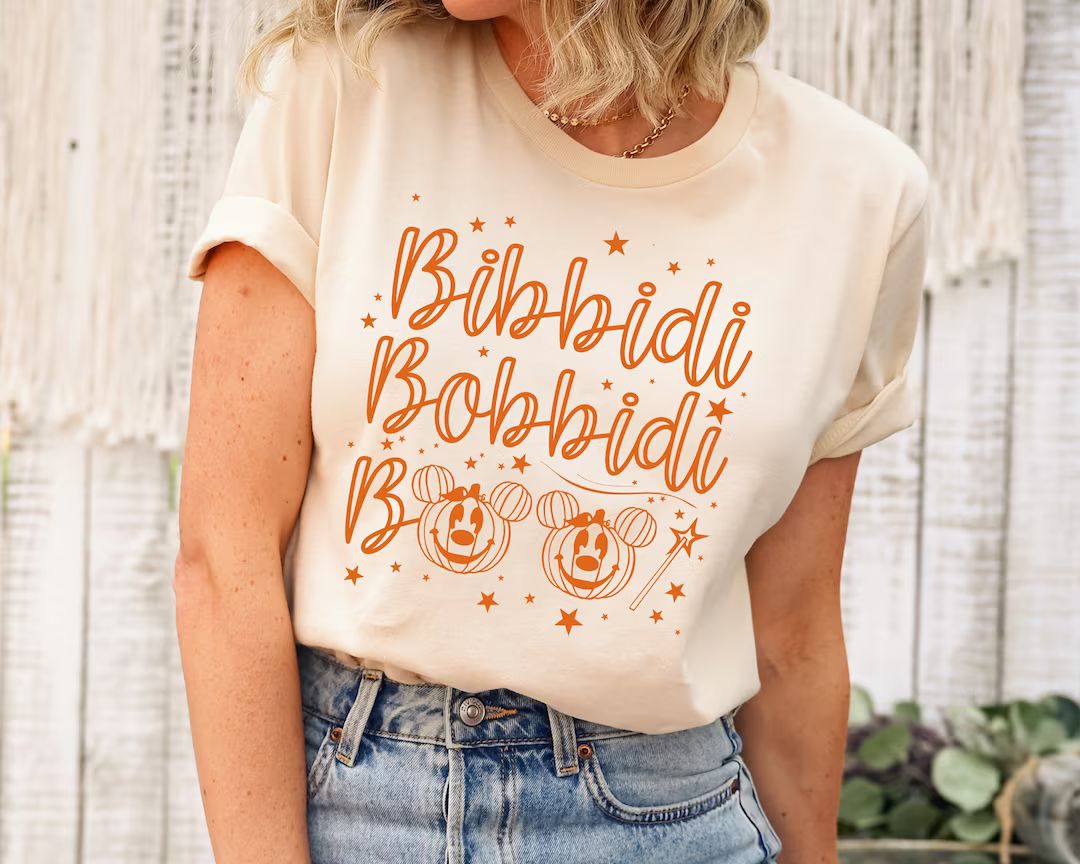 Bibbidi Bobbidi Boo Shirt Pumpkin Shirt Halloween Shirt - Etsy | Etsy (US)